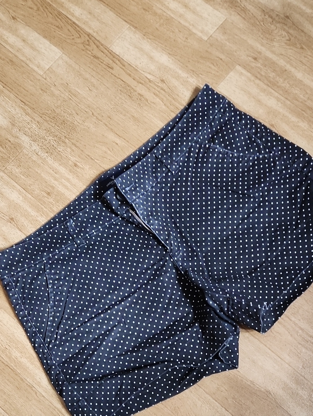 American Eagle Outfitters  Black Polka Dot Chino Shorts